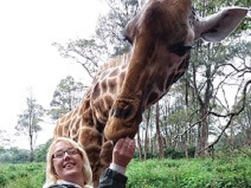 Hannah on Safari in Kenya